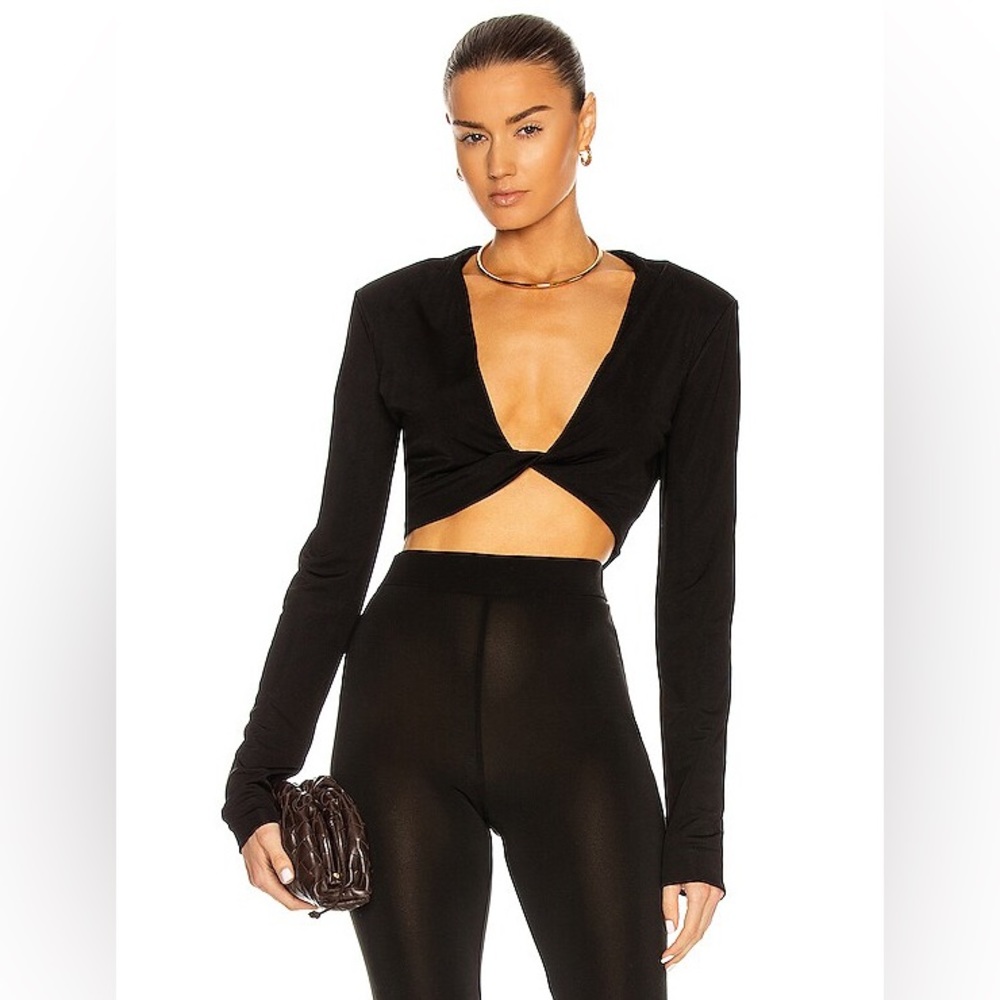 GAUGE81 Niz Crop Top in Black NWT